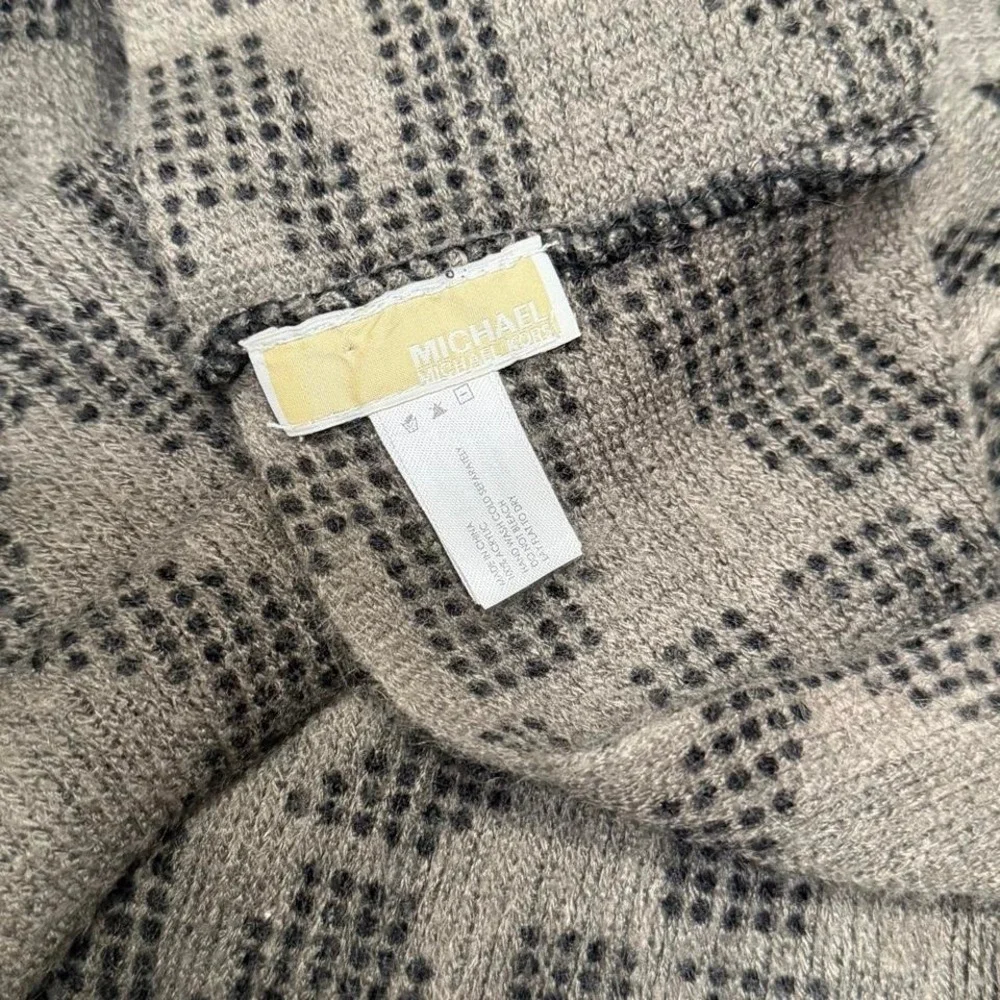 Michael Kors taupe/dark brown infinity scarf